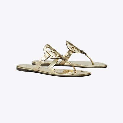 Tory Burch Miller Metallic Sandal GOLD
