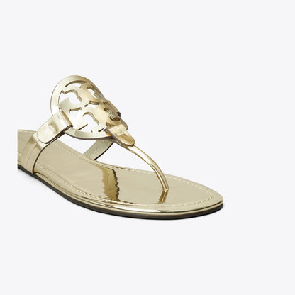 Tory Burch Miller Metallic Sandal GOLD