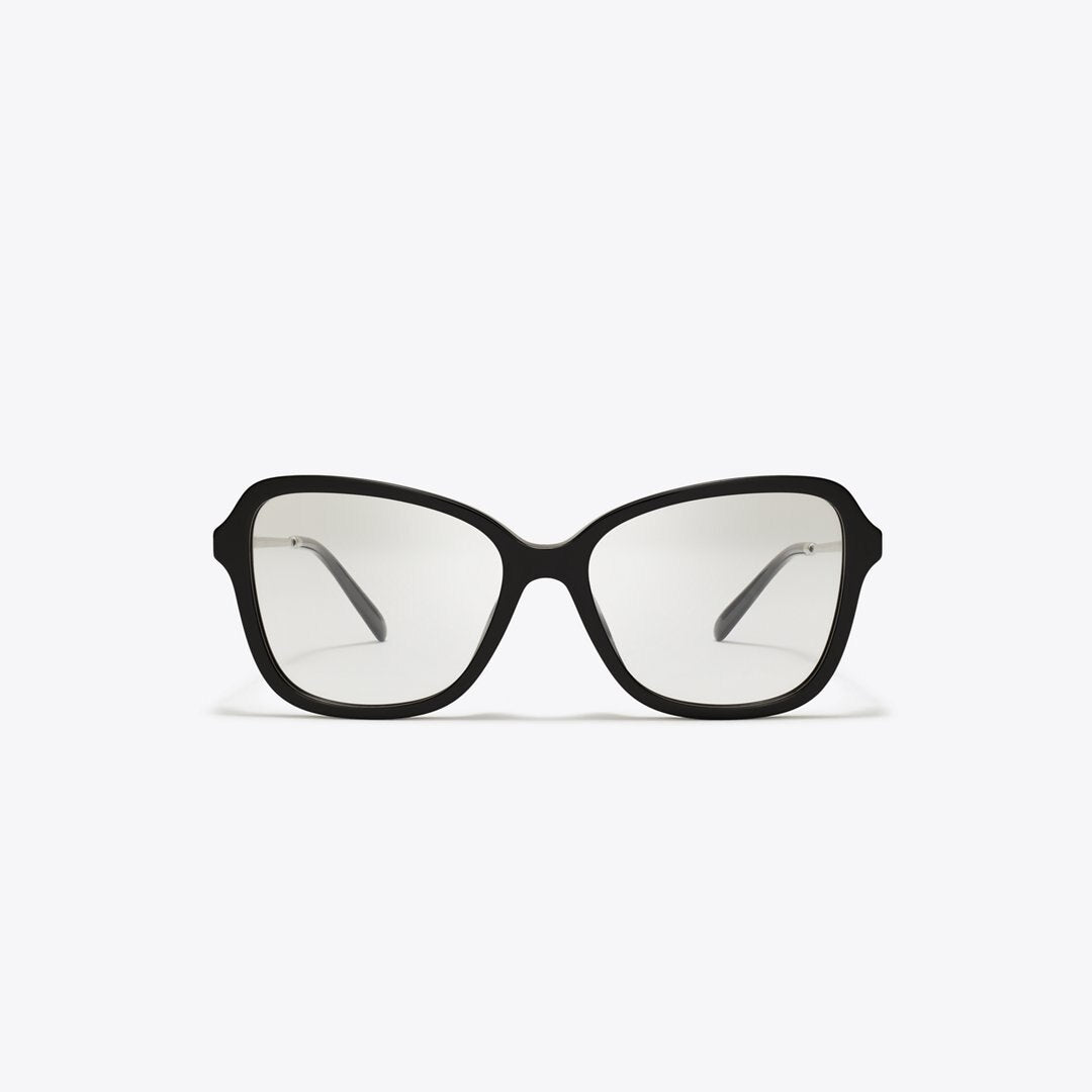 Tory Burch Miller Oversized Butterfly Eyeglasses BLACK/SILVER