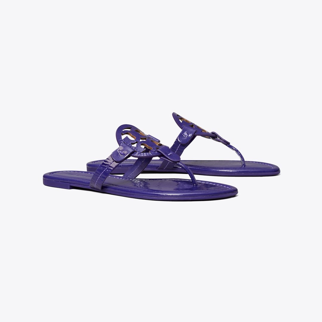 Tory Burch Miller Patent Sandal DEEP PURPLE