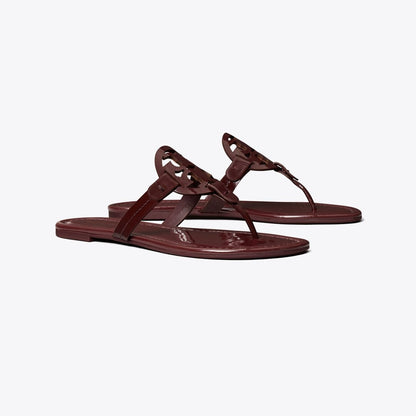 Tory Burch Miller Patent Sandal DARK CARMINE