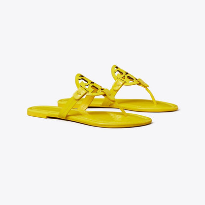 Tory Burch Miller Patent Sandal BRIGHT YELLOW