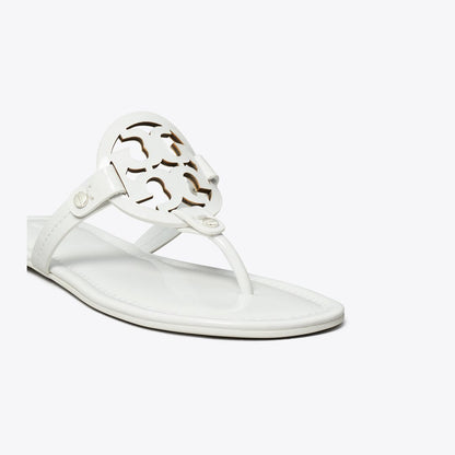 Tory Burch Miller Patent Sandal Optic White