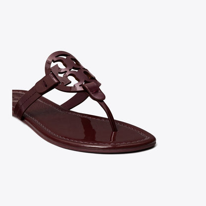 Tory Burch Miller Patent Sandal DARK CARMINE