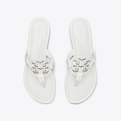Tory Burch Miller Patent Sandal Optic White