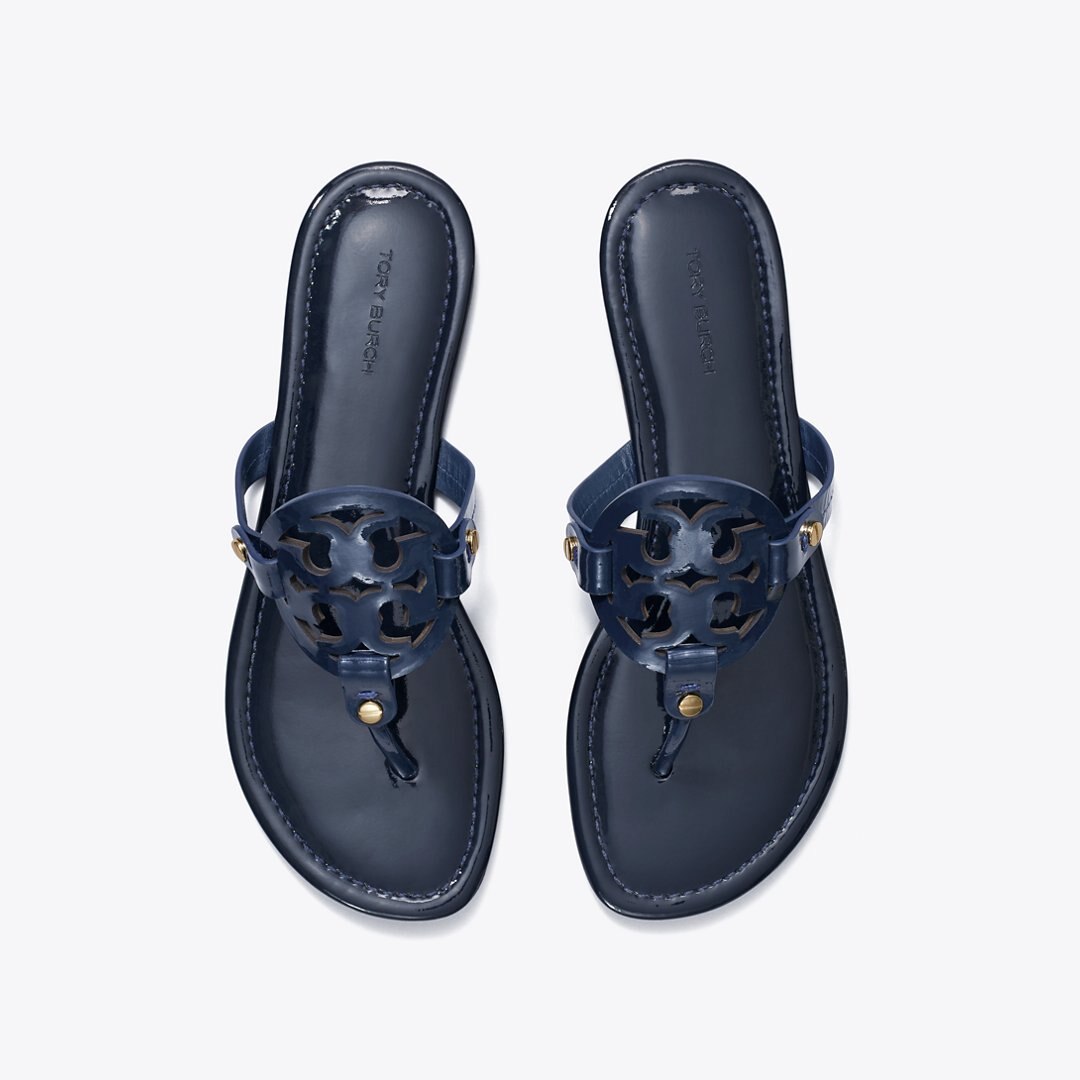 Tory Burch Miller Patent Sandal Perfect Navy