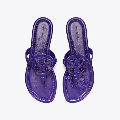 Tory Burch Miller Patent Sandal DEEP PURPLE