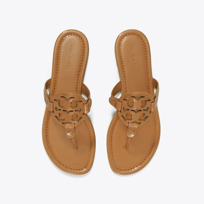 Tory Burch Miller Patent Sandal Tan