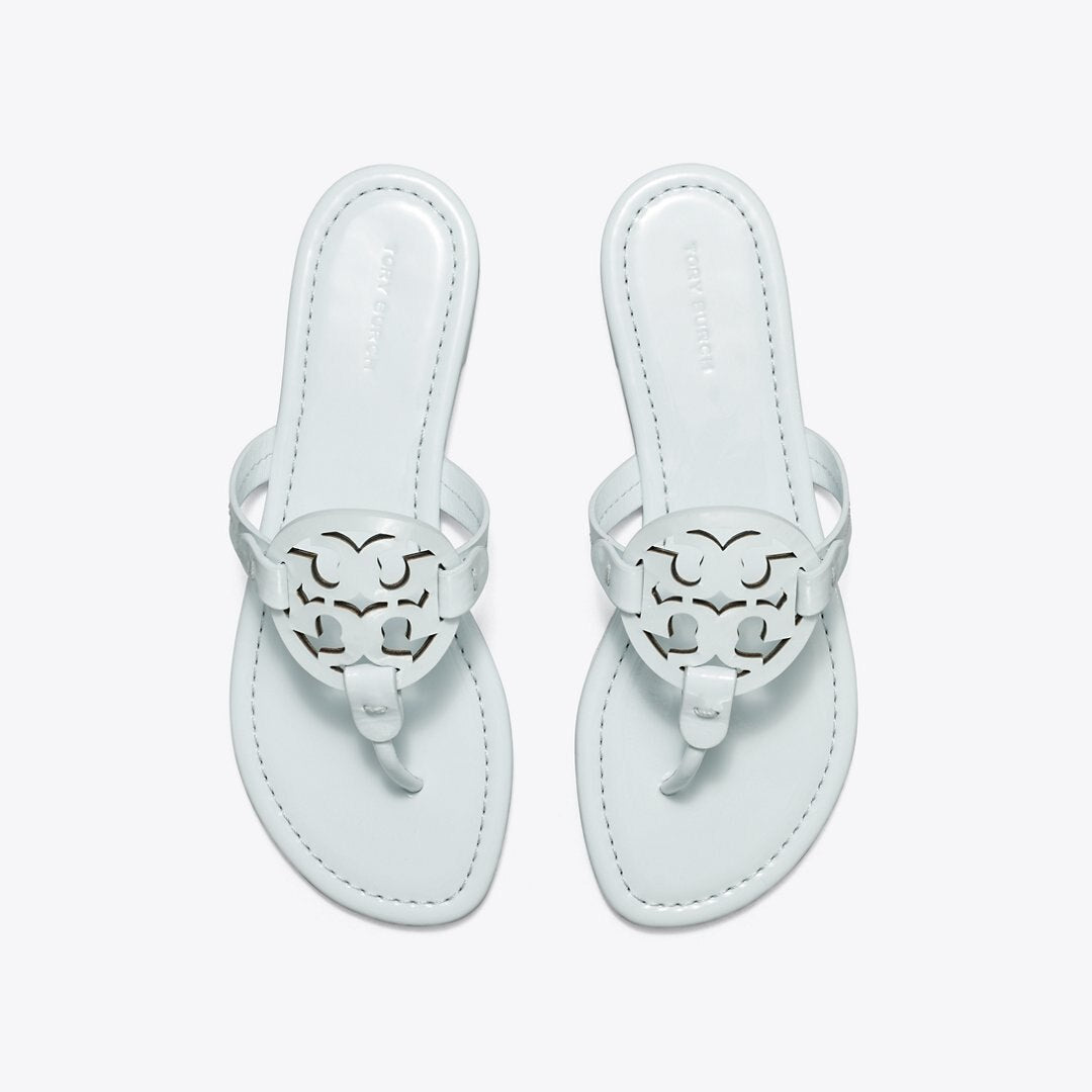 Tory Burch Miller Patent Sandal BLUE WHISPER