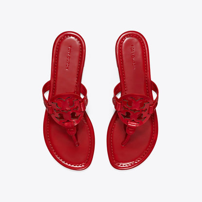 Tory Burch Miller Patent Sandal TOUCAN RED
