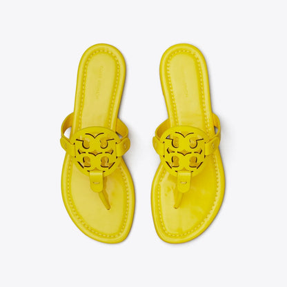Tory Burch Miller Patent Sandal BRIGHT YELLOW