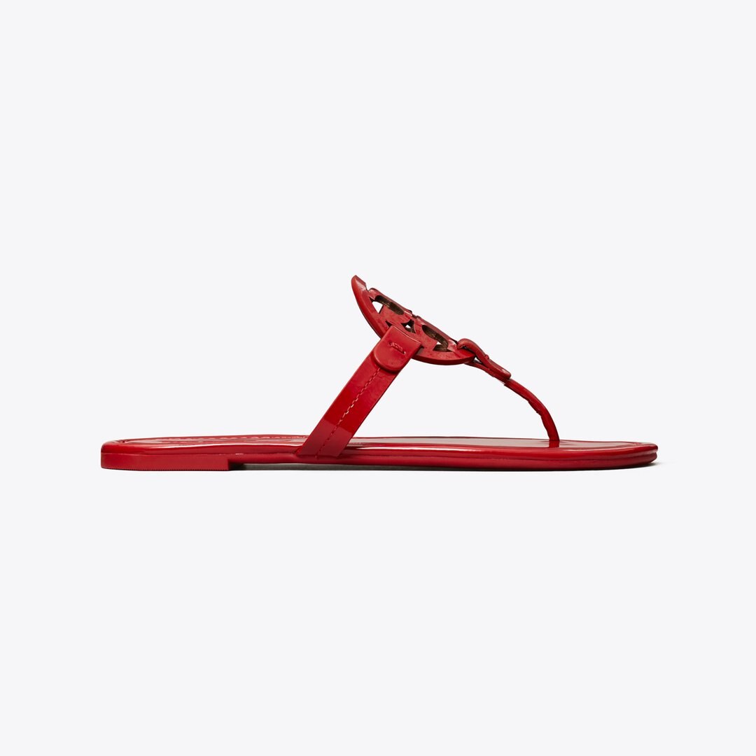 Tory Burch Miller Patent Sandal TOUCAN RED