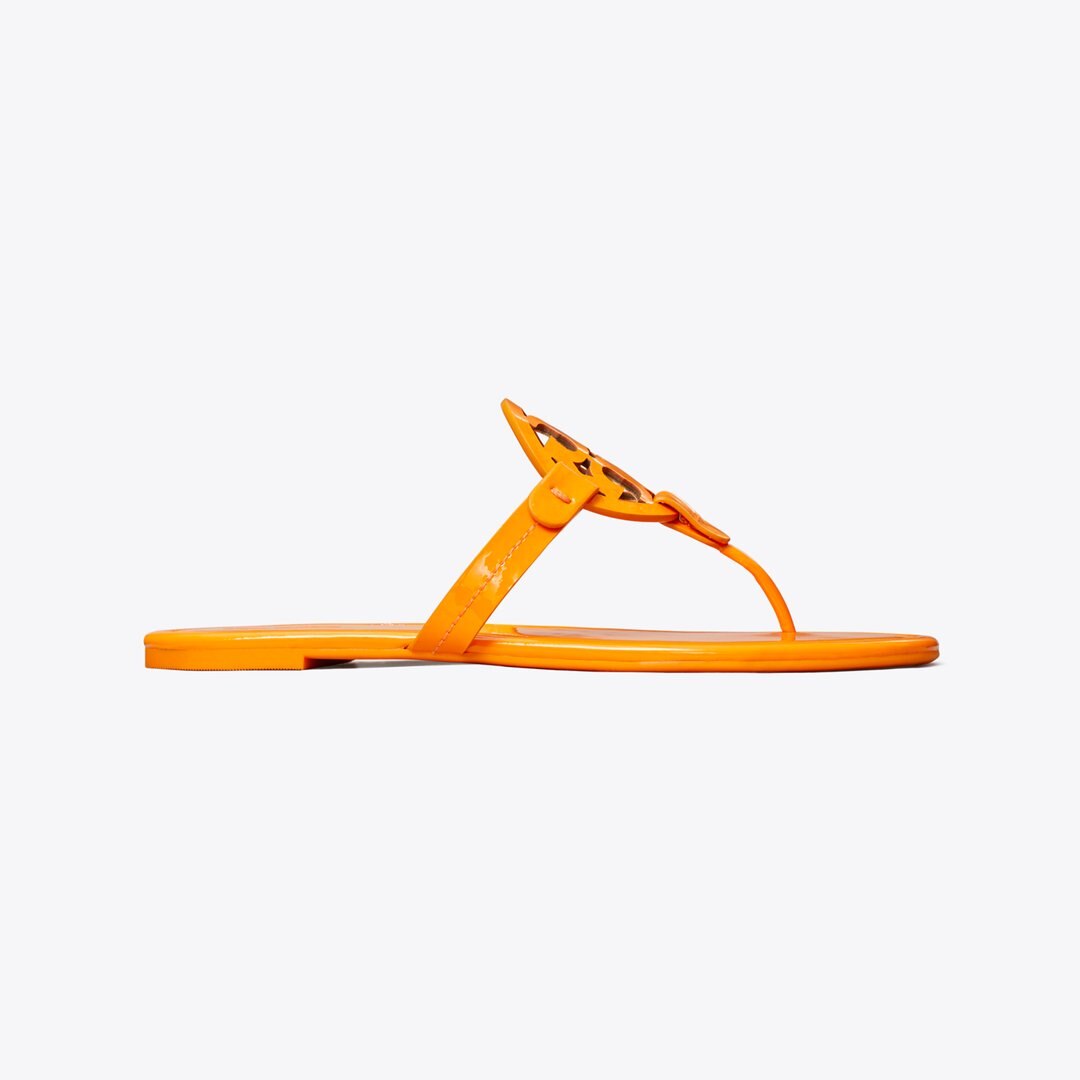 Tory Burch Miller Patent Sandal ORANGE CITRUS