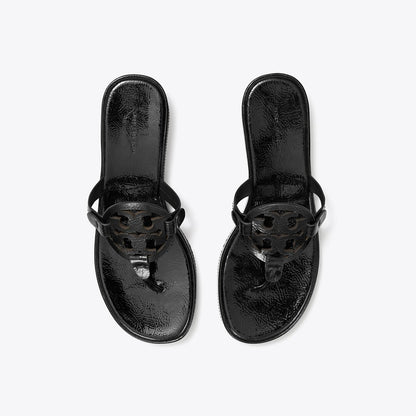 Tory Burch Miller Patent Wedge Sandal PERFECT BLACK