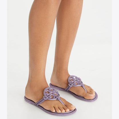 Tory Burch Miller Pav Knotted Sandal DARK LILAC