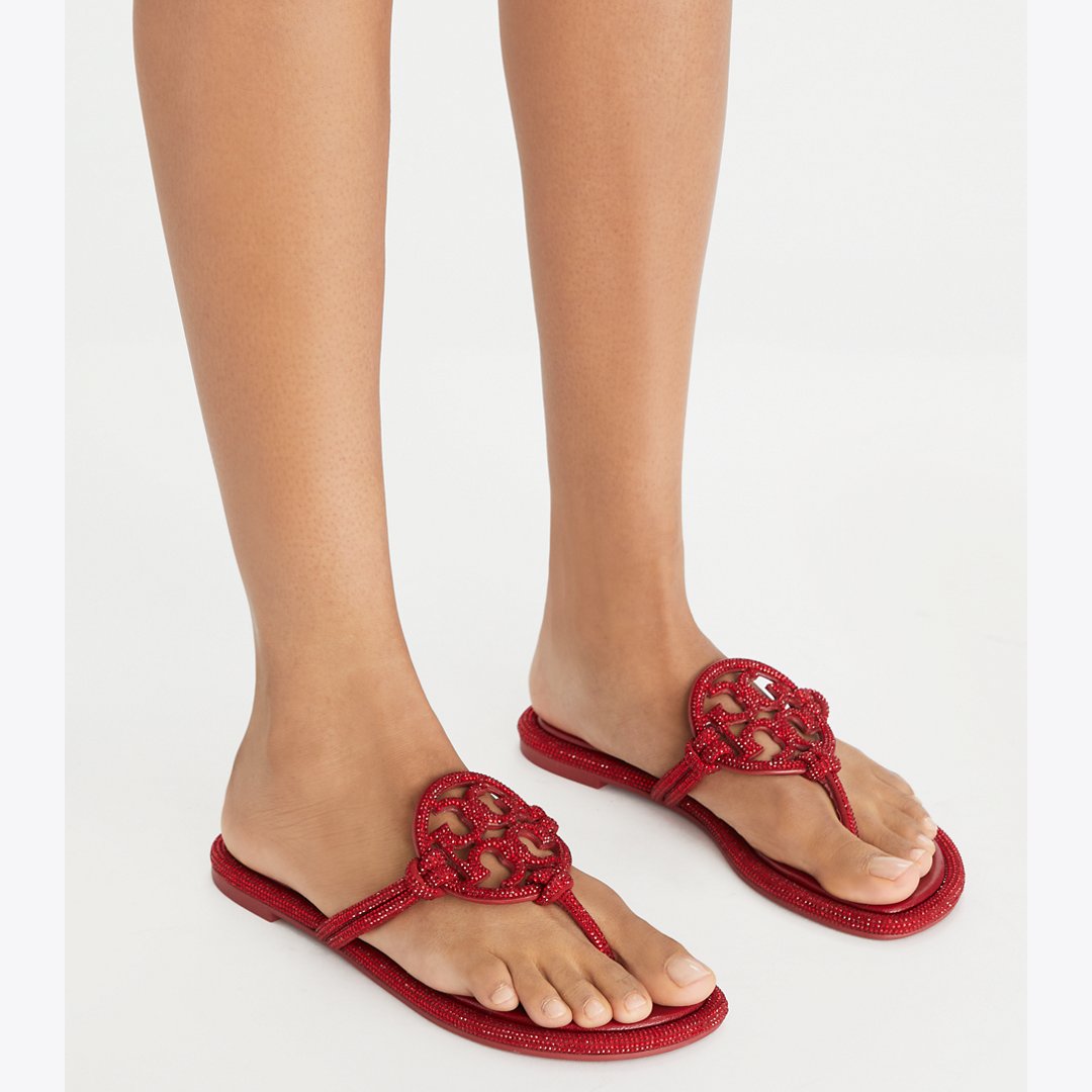 Tory Burch Miller Pav Knotted Sandal RUBY