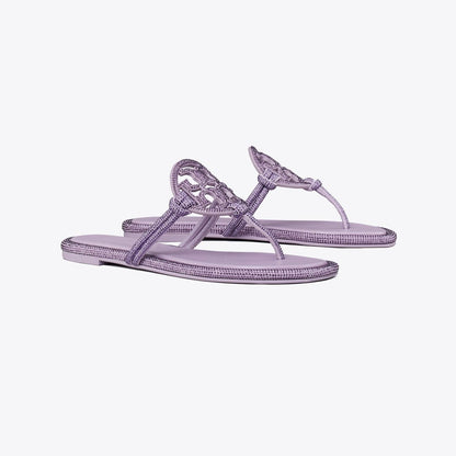 Tory Burch Miller Pav Knotted Sandal DARK LILAC