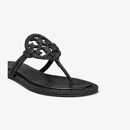 Tory Burch Miller Pav Knotted Sandal PERFECT BLACK