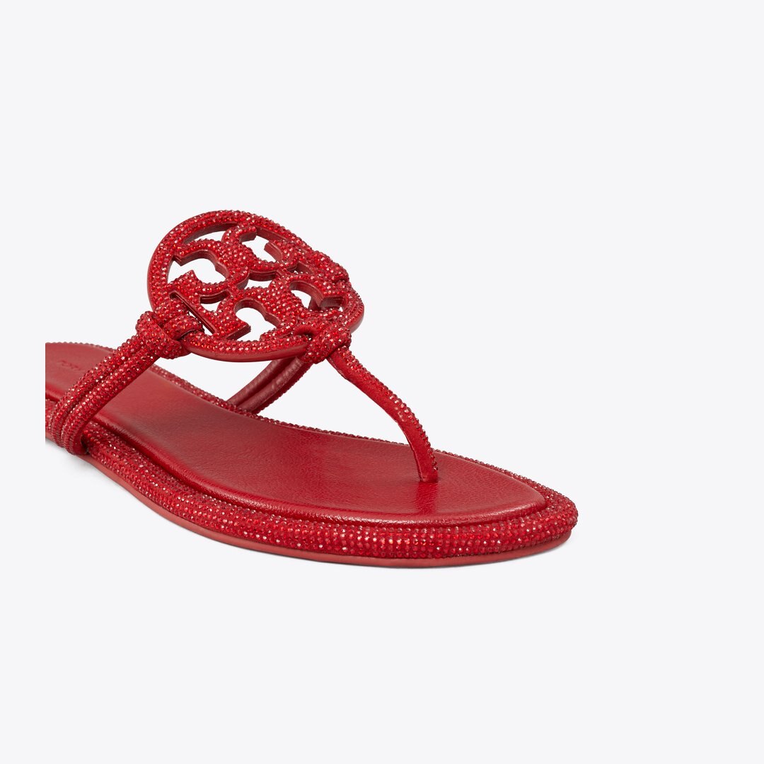 Tory Burch Miller Pav Knotted Sandal RUBY