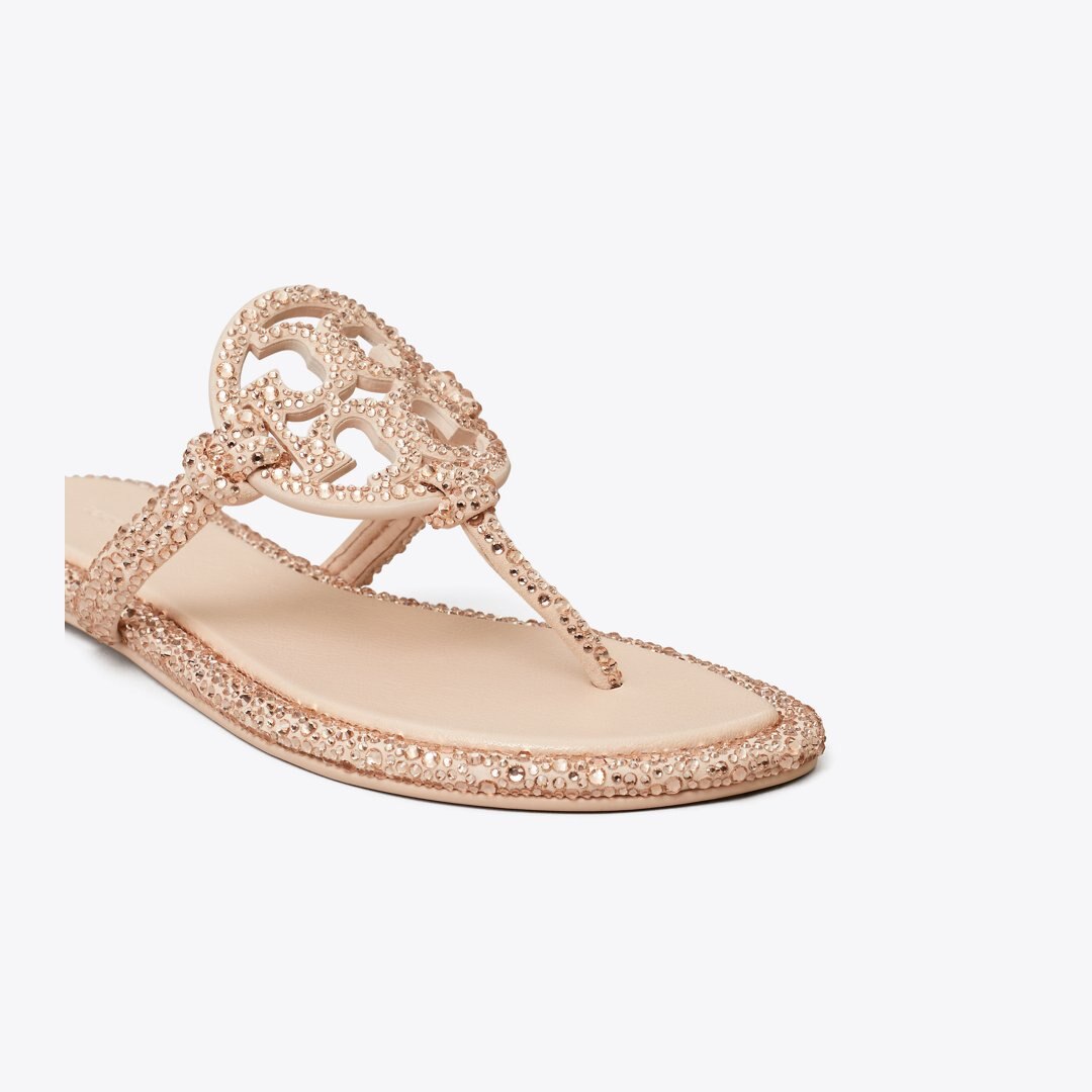 Tory Burch Miller Pav Knotted Sandal ROSE PINK
