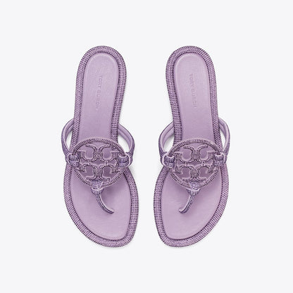 Tory Burch Miller Pav Knotted Sandal DARK LILAC