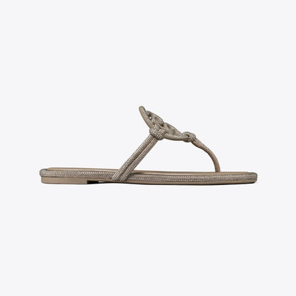 Tory Burch Miller Pav Knotted Sandal DARK CLAY