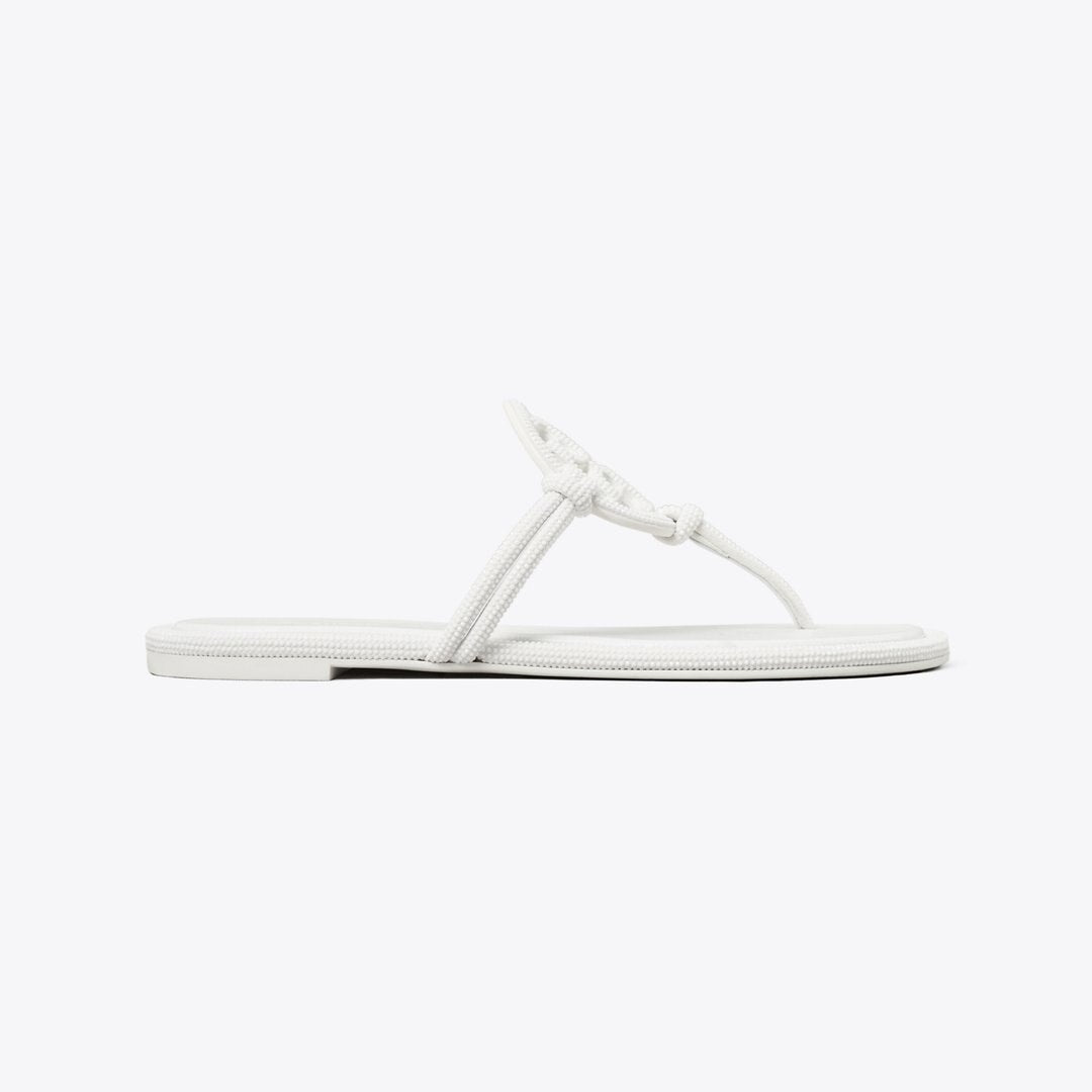 Tory Burch Miller Pav Knotted Sandal OPTIC WHITE