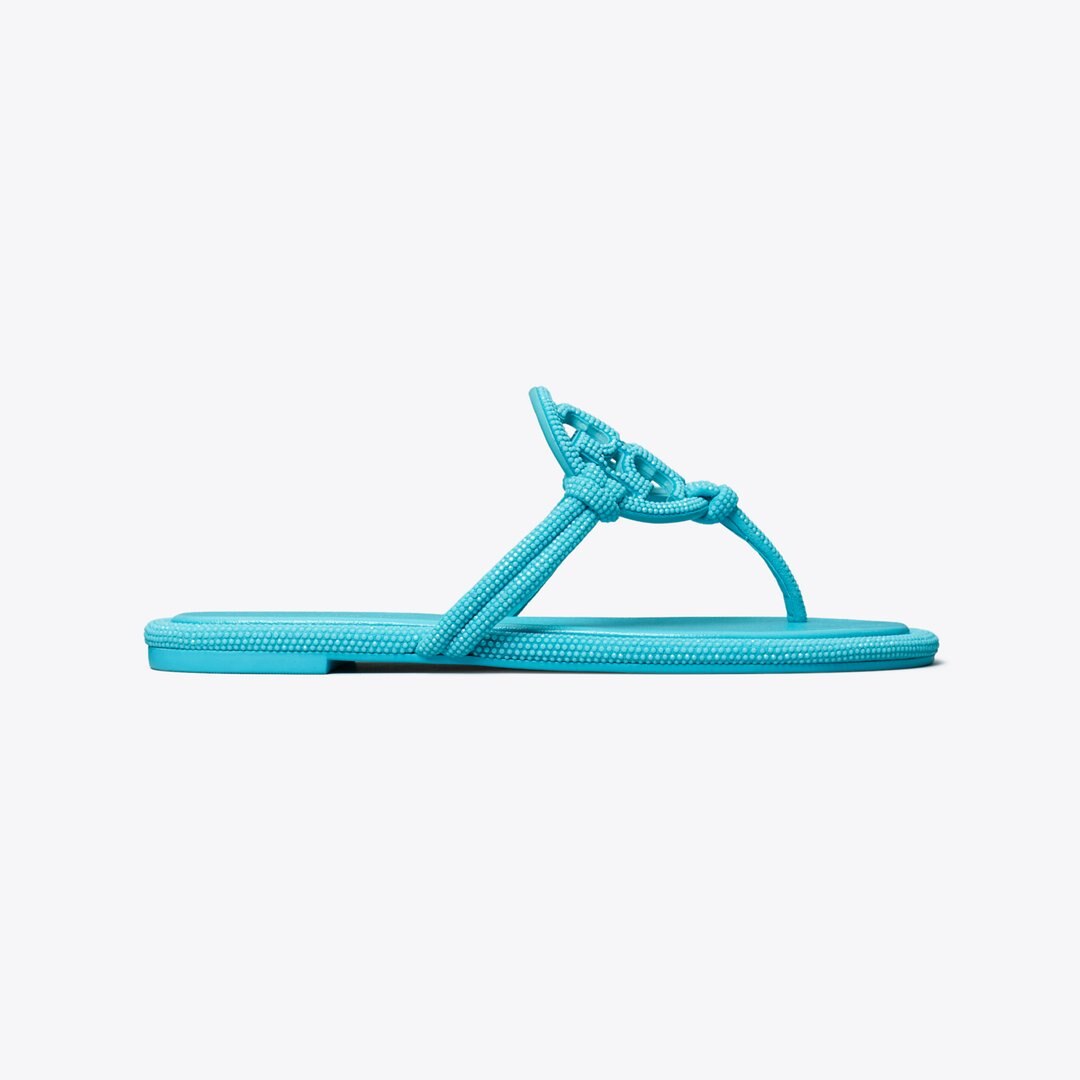 Tory Burch Miller Pav Knotted Sandal SOFT TURQUOISE