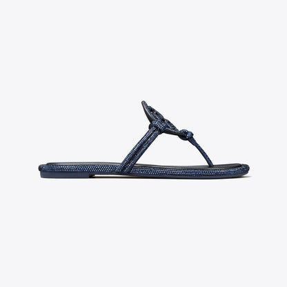 Tory Burch Miller Pav Knotted Sandal PERFECT NAVY