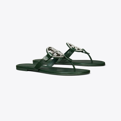 Tory Burch Miller Pav Sandal DARK EMERALD