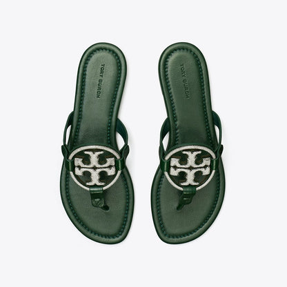 Tory Burch Miller Pav Sandal DARK EMERALD