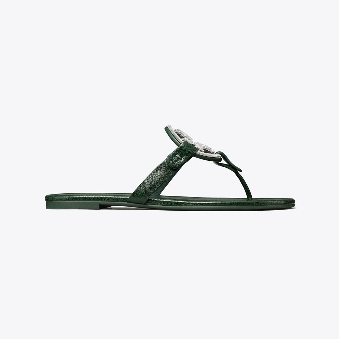 Tory Burch Miller Pav Sandal DARK EMERALD