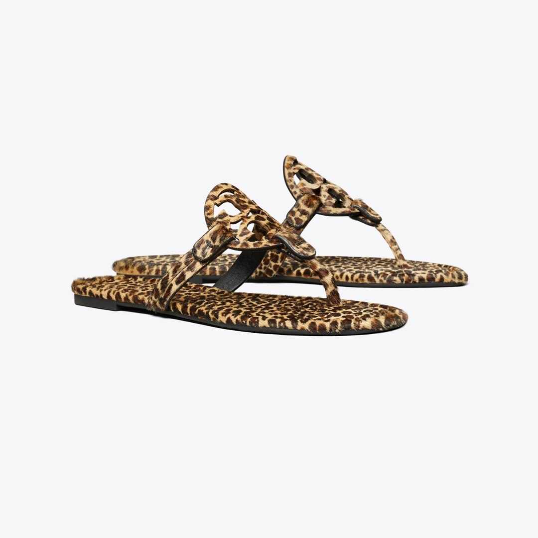 Tory Burch Miller Printed Calf Hair Sandal LEOPARD MULTI