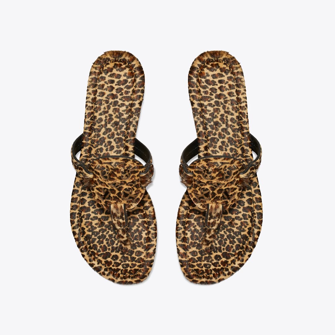 Tory Burch Miller Printed Calf Hair Sandal LEOPARD MULTI