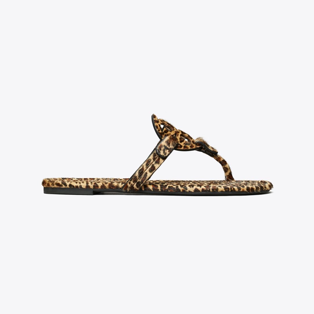 Tory Burch Miller Printed Calf Hair Sandal LEOPARD MULTI