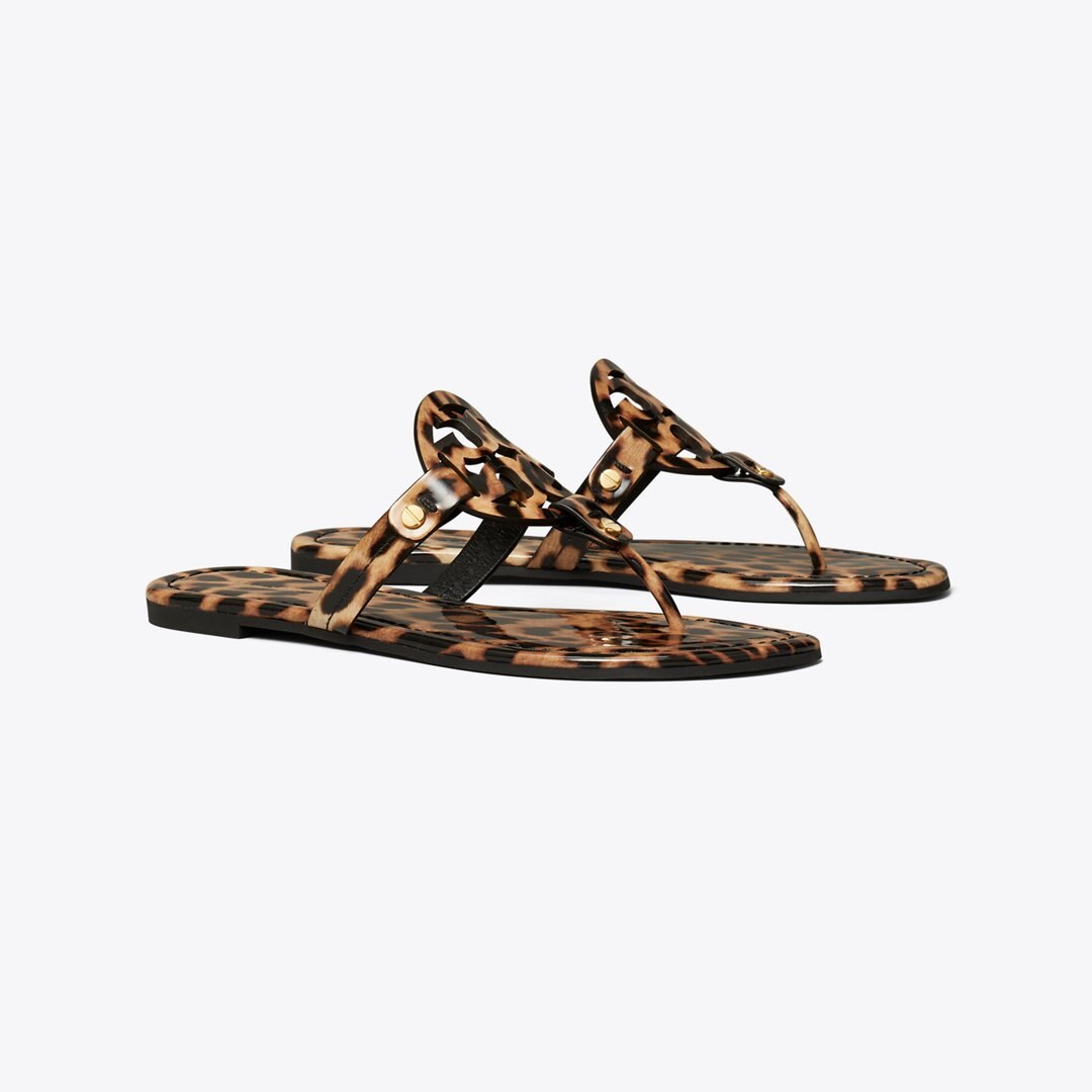 Tory Burch Miller Printed Patent Sandal CLASSIC LEOPARD
