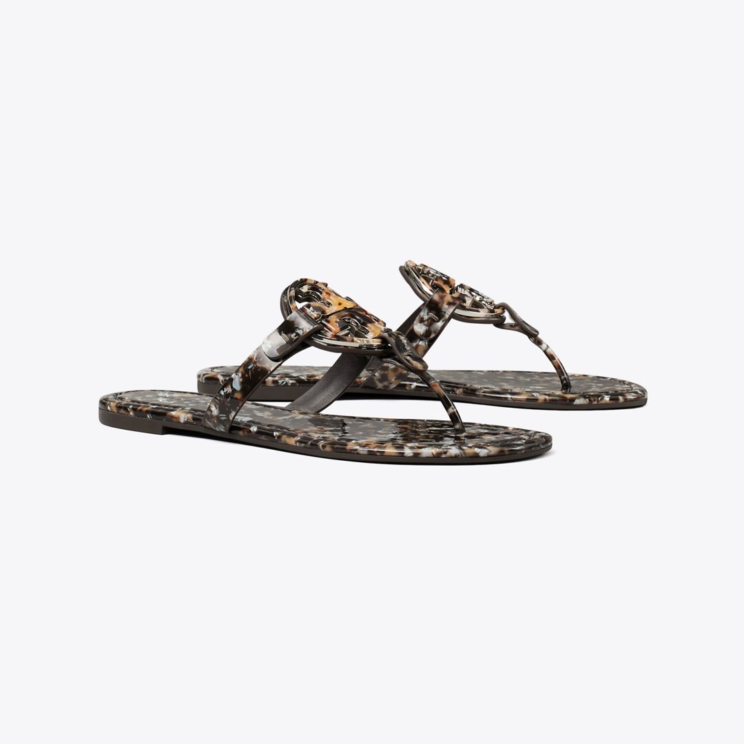 Tory Burch Miller Printed Patent Sandal CARAMEL MULTI / CARAMEL MULTI
