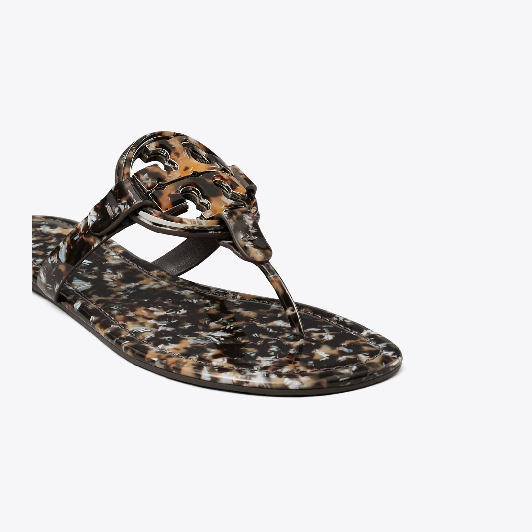 Tory Burch Miller Printed Patent Sandal CARAMEL MULTI / CARAMEL MULTI