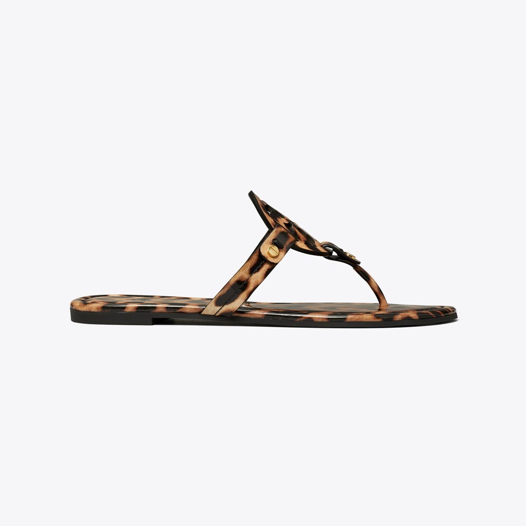 Tory Burch Miller Printed Patent Sandal CLASSIC LEOPARD