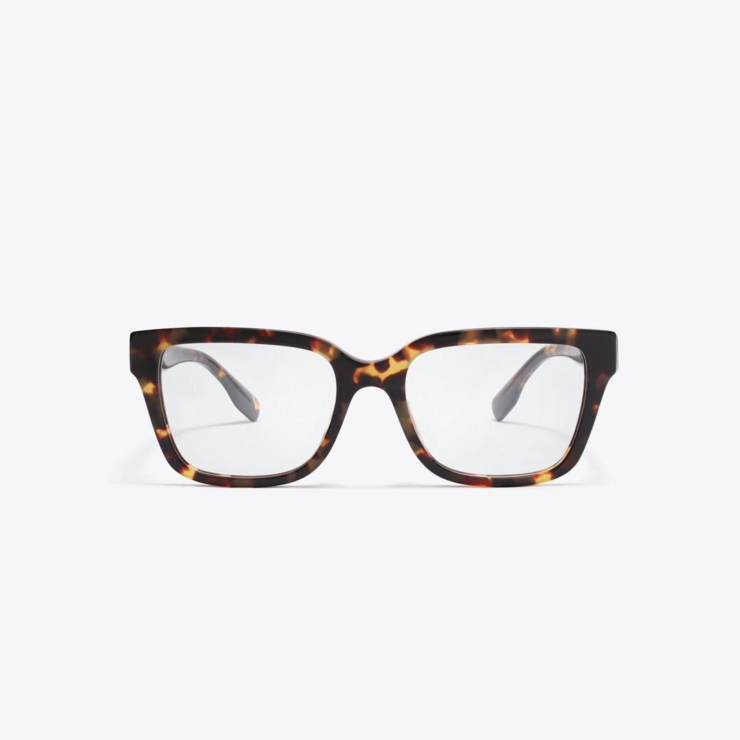 Tory Burch Miller Square Eyeglasses DARK TORTOISE