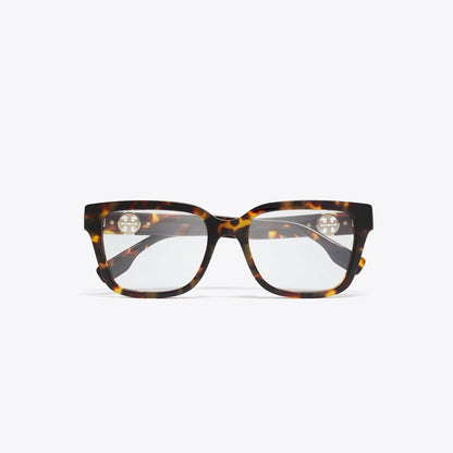 Tory Burch Miller Square Eyeglasses DARK TORTOISE