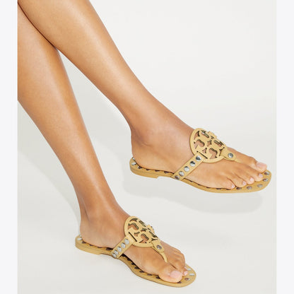 Tory Burch Miller Studded Sandal CANTUCCI / SILVER