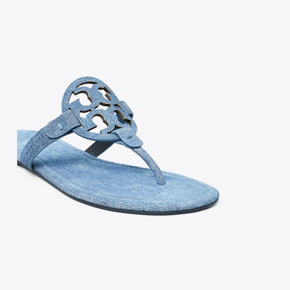 Tory Burch Miller Suede Sandal DUSK DENIM