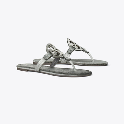 Tory Burch Miller Velvet Sandal LAVA GREY