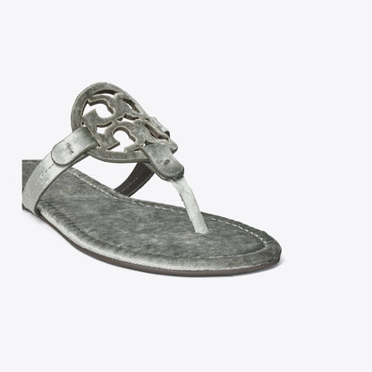 Tory Burch Miller Velvet Sandal LAVA GREY