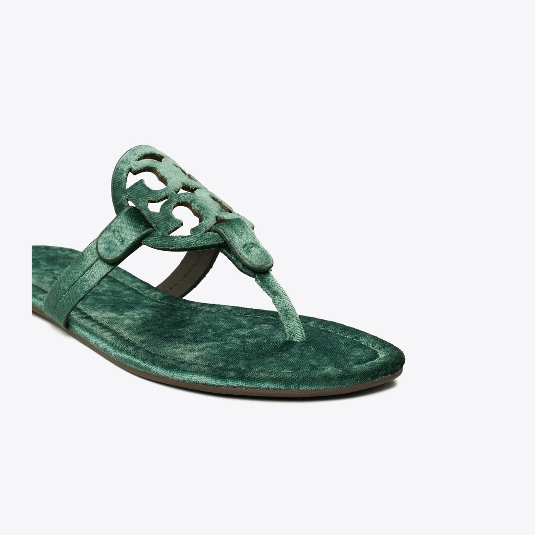 Tory Burch Miller Velvet Sandal DEEP TEAL
