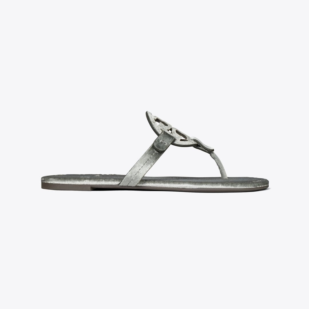 Tory Burch Miller Velvet Sandal LAVA GREY