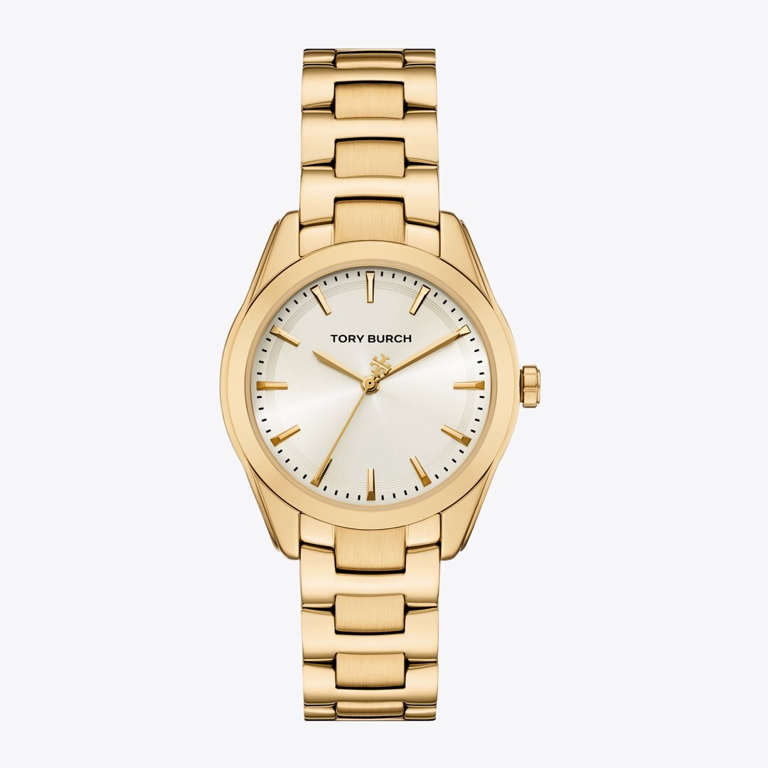 Tory Burch Miller Watch IVORY/PALE GOLD