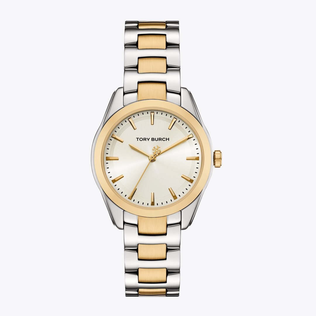Tory Burch Miller Watch IVORY/TWO-TONE