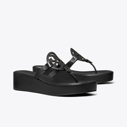 Tory Burch Miller Wedge Sandal PERFECT BLACK